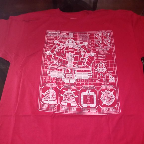 Teenage Mutant Ninja Turtles Technodrome T-Shirt/Pin Bundle - Picture 1 of 3